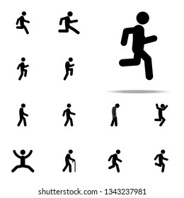 jog, run icon. Walking, Running People icons universal set for web and mobile