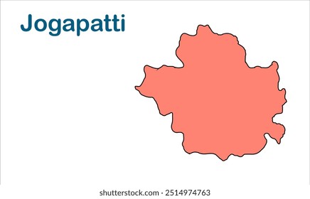 Mapa de subdivisão de Jogapatti, Distrito de Champaran, Estado de Bihar, República da Índia, Governo de Bihar, Território indiano, Índia Oriental, política, aldeia, turismo