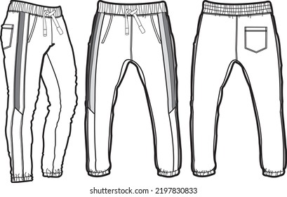 Jogger, Sport suits design template, sweat pant, jogging