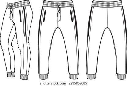 Jogger, Sport suits design template, sweat pant, jogging