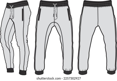 Jogger, Sport suits design template, sweat pant, jogging