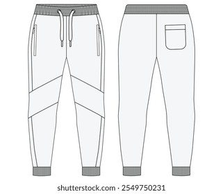 Jogger Sweatpants diseño de Ilustración vectorial
