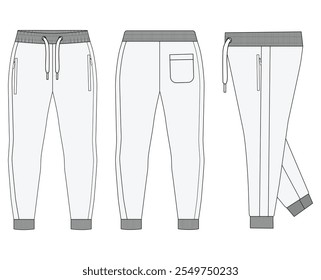 Jogger  Sweatpants  vector illustration design