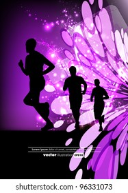Jogger. Vector illustration.