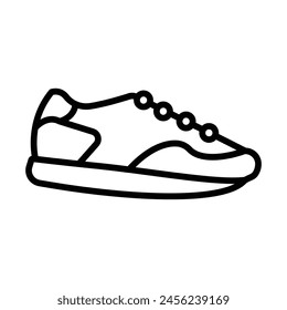 Jogger Vector Line Icon Design