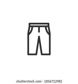 Icono Joggers aislado en fondo blanco. Símbolo de pantalones moderno, simple, vector, icono para el diseño de sitios web, aplicación móvil, ui. Ilustración vectorial