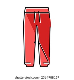 joggers pants clothes color icon vector. joggers pants clothes sign. isolated symbol illustration
