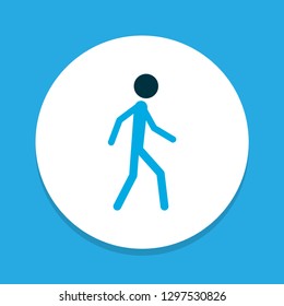 Jogging icon colored symbol. Premium quality isolated walking element in trendy style.