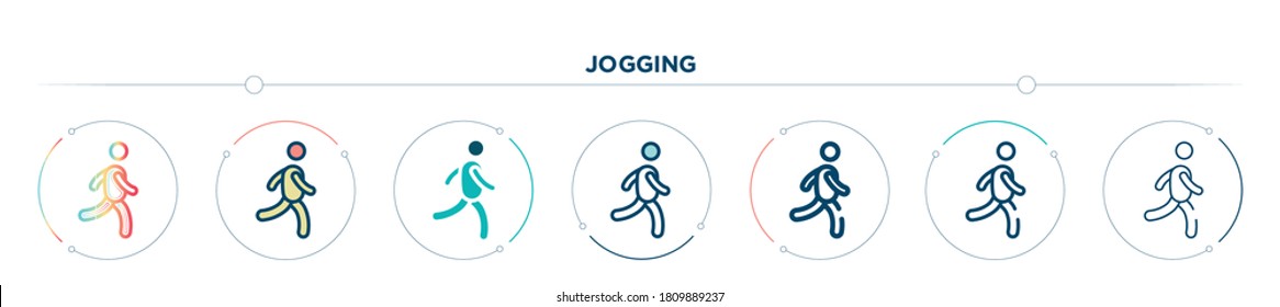 icono de trompa diseñado en gradiente, relleno, de dos colores, línea delgada y estilo de contorno. ilustración vectorial de iconos vectoriales de jogging. se puede usar para móviles, ui, web
