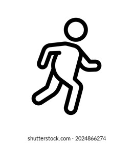 jogging icon illustration vector graphic