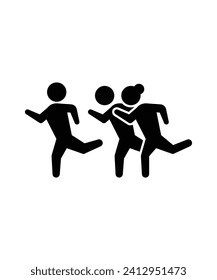 jogging icon, vector best flat icon.