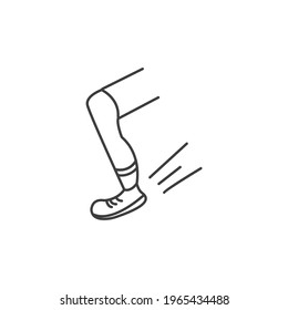 a jogging icon vector illustration 