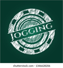 Jogging on blackboard