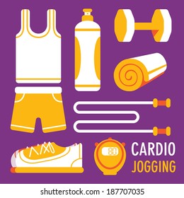 jogging related object flat icon