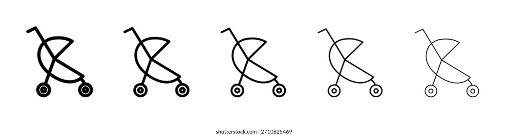 Jogging Kinderwagen Symbol Design, Logo, App, UI. Vektorgrafik, EPS