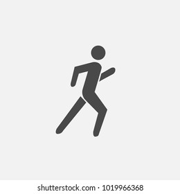 jogging vector human running icon for fitness exercise and sports championship eps10