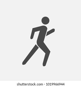 Jogging Vector Icon For Exercise Running Fitness Eps10