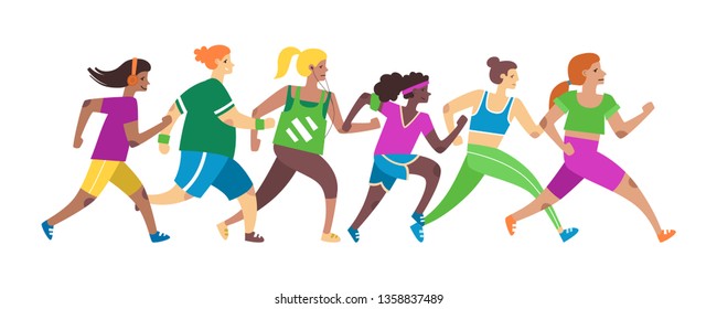 Run Group Running People Low Poly Stock Vector (Royalty Free ...