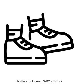 Jogging workout icon outline vector. Footstep monitoring pedometer. Calorie measurement device