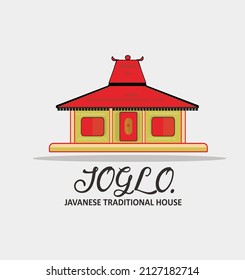 Joglo, javanese traditional house from indonesia country, house from wood. Joglo house from central java, indonesia