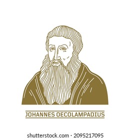 Johannes Oecolampadius (1482-1531) was a German Protestant reformer in the Reformed tradition from the Electoral Palatinate. He was the leader of the Protestant faction in the Baden Disputation