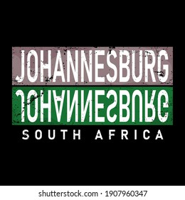 Johannesburg City Typography vector design. Greetings for T-shirt, poster, card and more