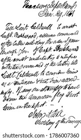 John Adams Dix's Historic 1861 Order, Dix gave a fascinating history of the incident, with the stipulation that it not be published during his or Buchanan's lifetime., vintage line drawing