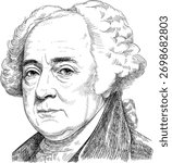 John Adams - a Founding Father and the second president of the United States from 1797 to 1801