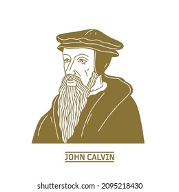 John Calvin (1509-1564) was a French theologian, pastor and reformer in Geneva during the Protestant Reformation. Christian figure.