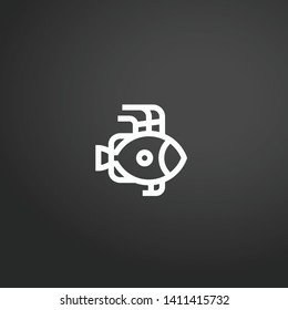 John Dory vector icon. John Dory concept stroke symbol design. Thin graphic elements vector illustration, outline pattern for your web site design, logo, UI. EPS 10.