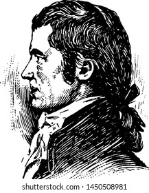 John Marshall, Vintage Engraved Illustration