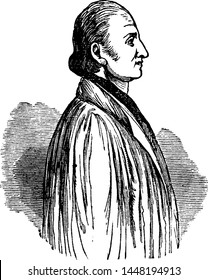 John Oberlin, vintage engraved illustration