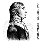 John Parker Boyd 1764 to 1830 he was an officer in the United States Army and American brigadier general in the war of 1812 vintage line drawing or engraving illustration