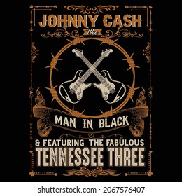 Johnny cash the man in black featuring the  fabulousTennessee three 