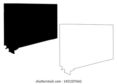 Johnson County, Texas (Counties in Texas, United States of America,USA, U.S., US) map vector illustration, scribble sketch Johnson map