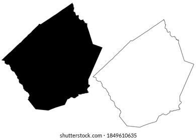 Johnston County, North Carolina State (U.S. county, United States of America, USA, U.S., US) map vector illustration, scribble sketch Johnston map