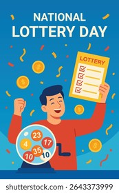 Junte-se à celebração anual do acaso e da possibilidade enquanto participantes em toda a nação selecionam números e esperam por ganhos que mudam a vida