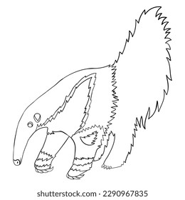 Join the anteater on a fun adventure with this cute coloring page. Featuring an adorable outline illustration of an anteater, this coloring page is perfect for young animal lovers.