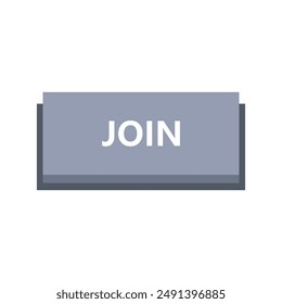 Join button icon illustrated on background