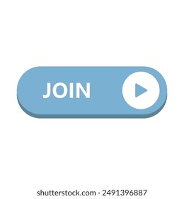Join button icon illustrated on background