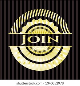 Join gold shiny badge