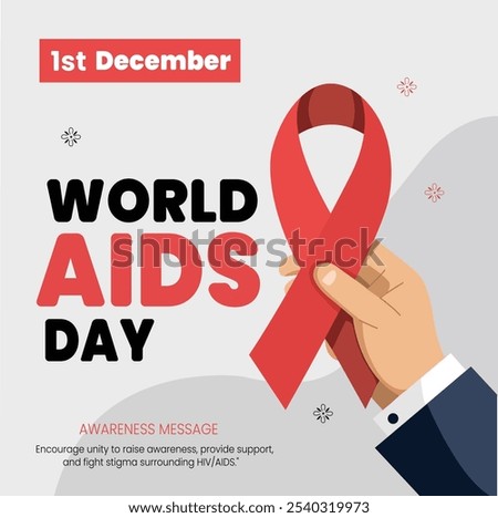 Join hands this World AIDS Day to raise awareness, December 1st is World AIDS Day. Let's come together to raise awareness about HIV AIDS, offer support, and combat stigma. Together, we can build a 