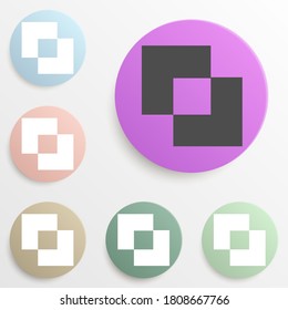 join layers badge color set. Simple glyph, flat vector of web icons for ui and ux, website or mobile application