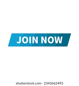 Jetzt Banner in Blue Parallelogram Rectangle Form für Recruitment

