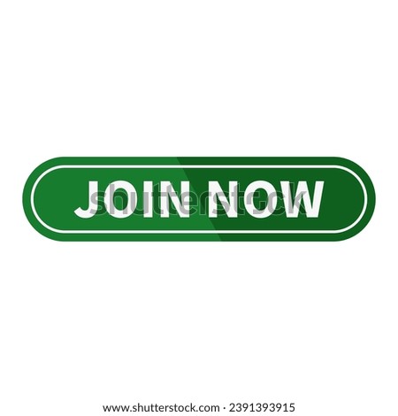 Join Now Button In Orange Rectangle Shape For Recruitment Member Advertising Business Marketing
