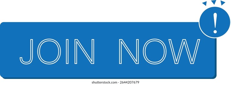 join now button vector image