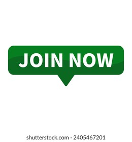 Join Now In Green Rectangle Shape For Recruitment Advertising Business Marketing Social Media Information
