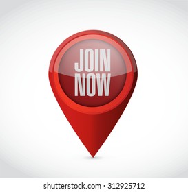 Join Now pointer sign concept illustration design graphic