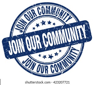 Join Our Community. Stamp