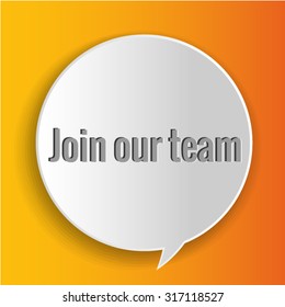 Join our team 3d icon Vector EPS 10 illustration.
